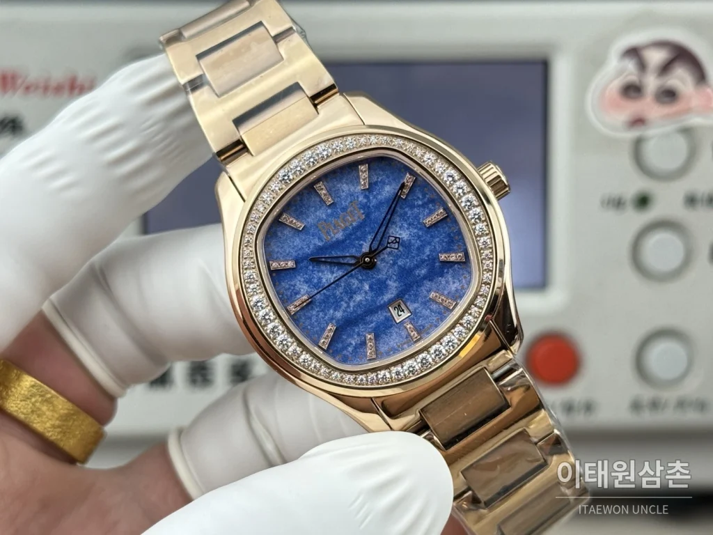 피아제 폴로 오토매틱 42mm 블루 다이얼