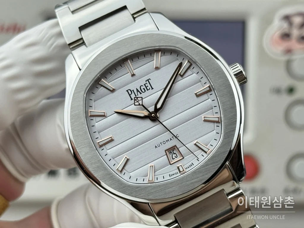 피아제 폴로 오토매틱 42mm 실버 다이얼