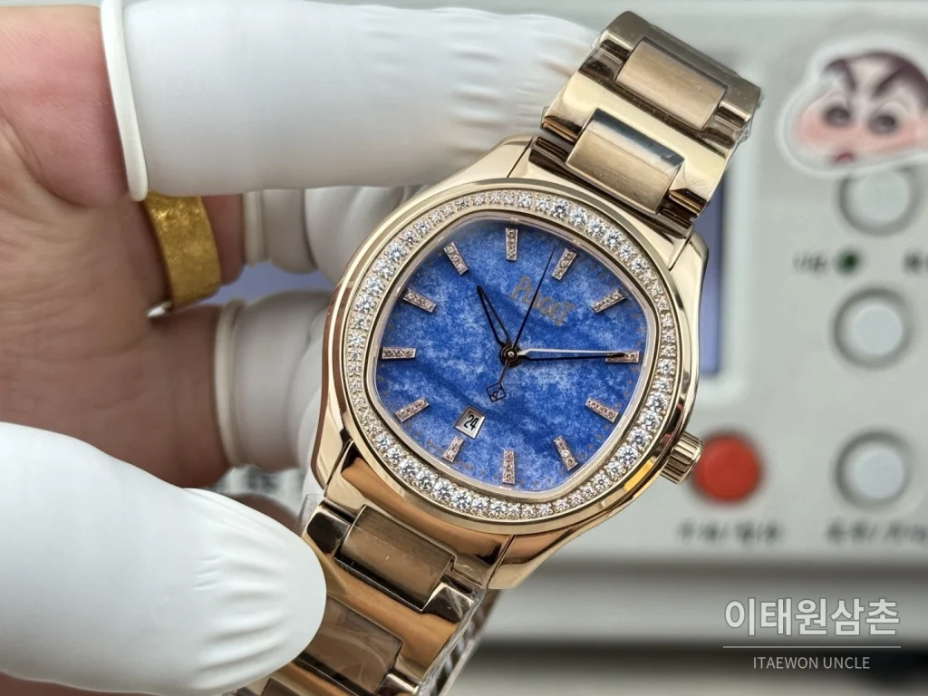 피아제 폴로 오토매틱 42mm 블루 다이얼