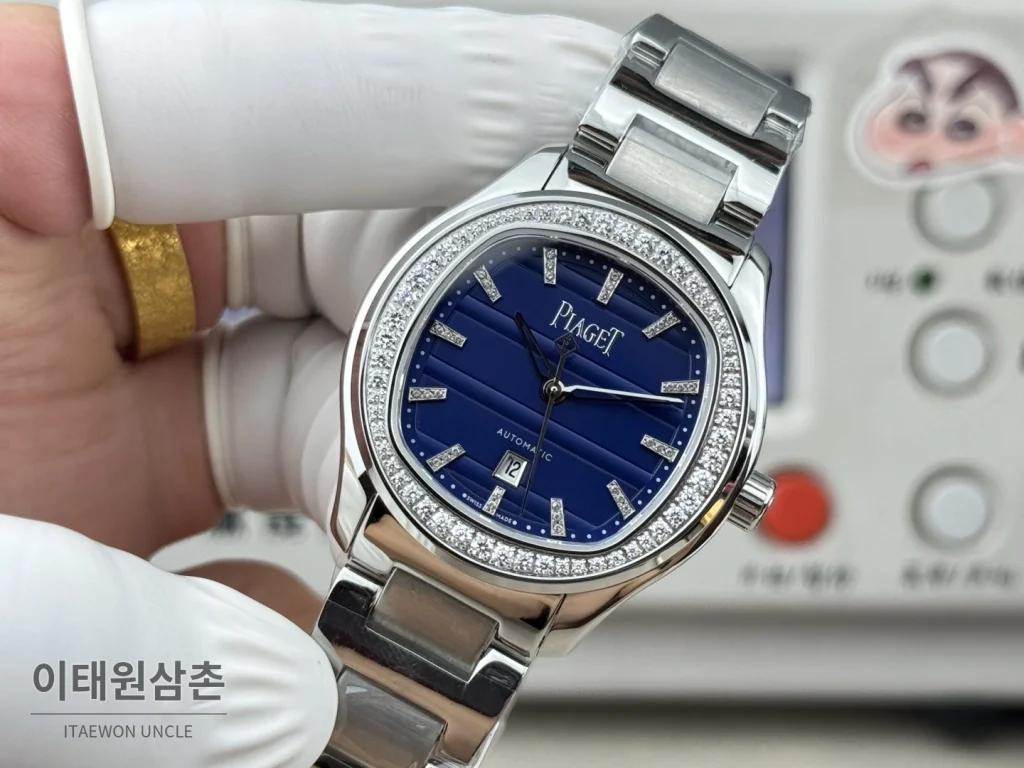 피아제 폴로 오토매틱 42mm 네이비 다이얼