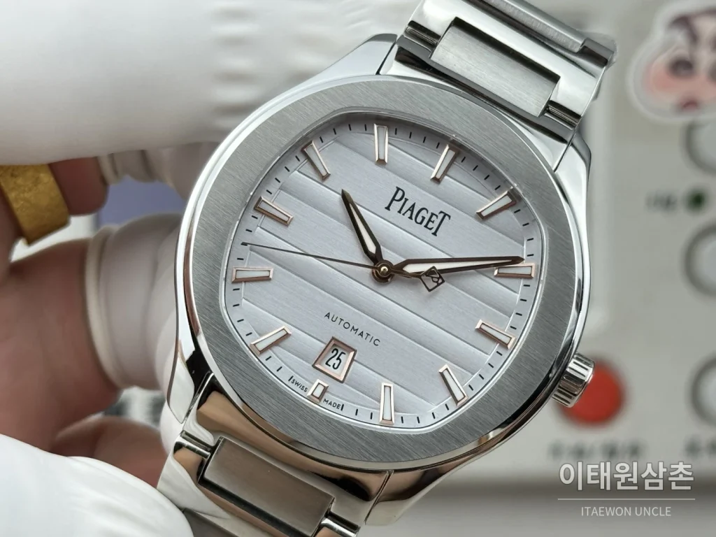 피아제 폴로 오토매틱 42mm 실버 다이얼