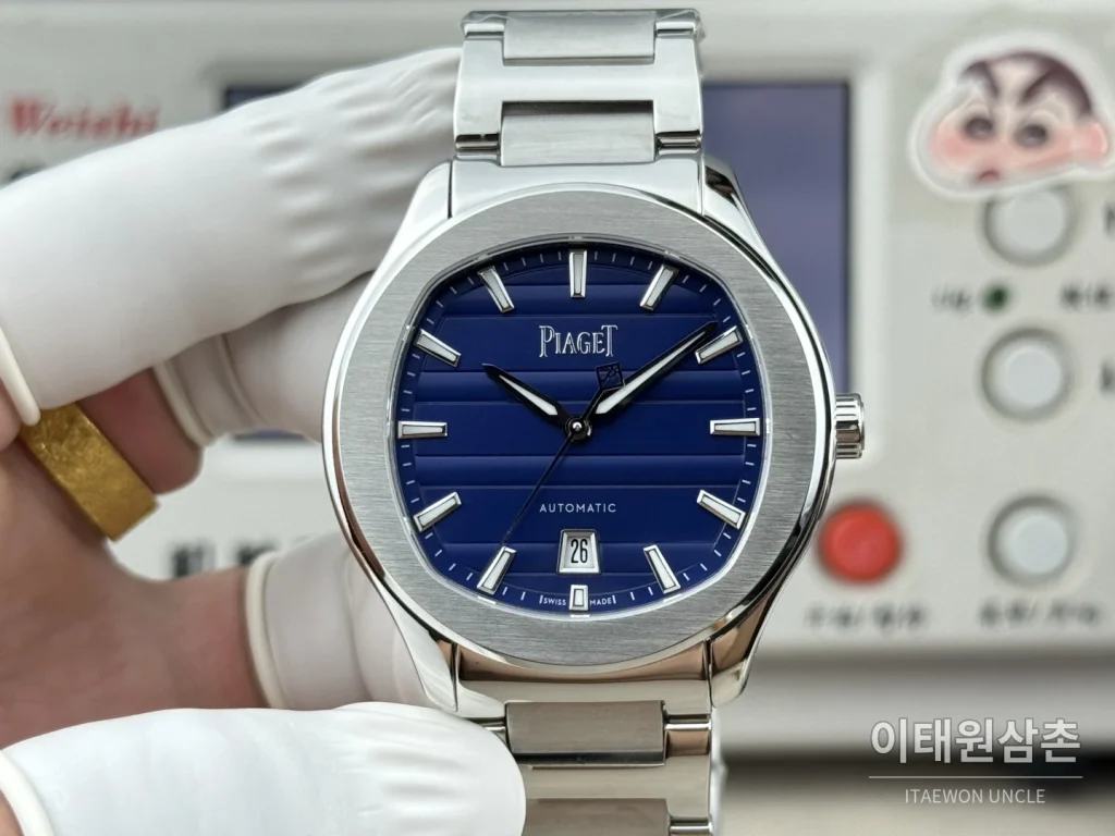피아제 폴로 오토매틱 42mm 실버 다이얼