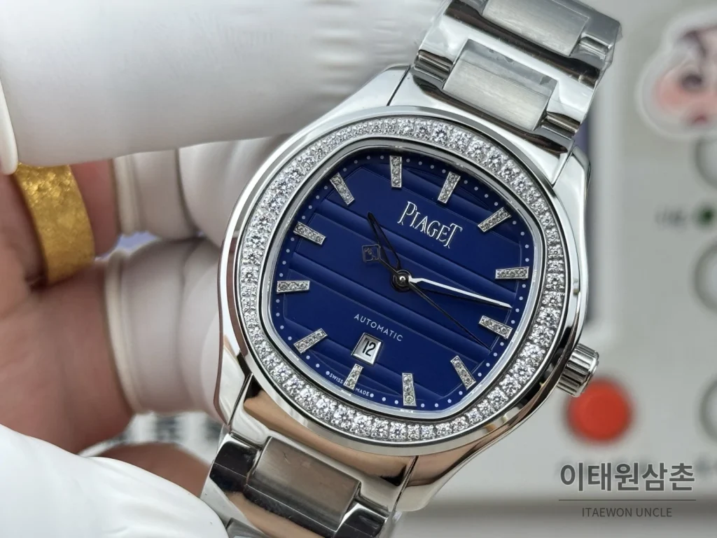 피아제 폴로 오토매틱 42mm 네이비 다이얼
