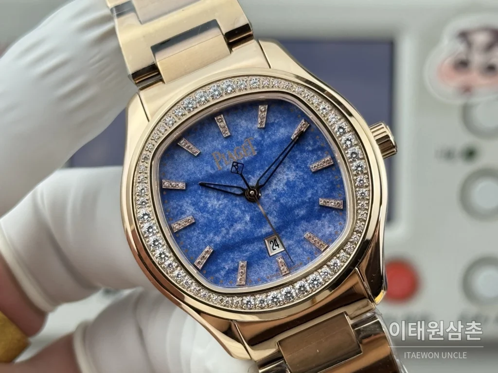 피아제 폴로 오토매틱 42mm 블루 다이얼