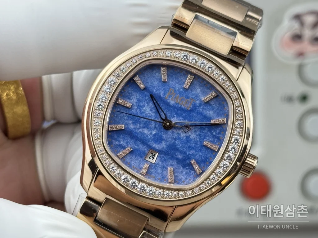 피아제 폴로 오토매틱 42mm 블루 다이얼