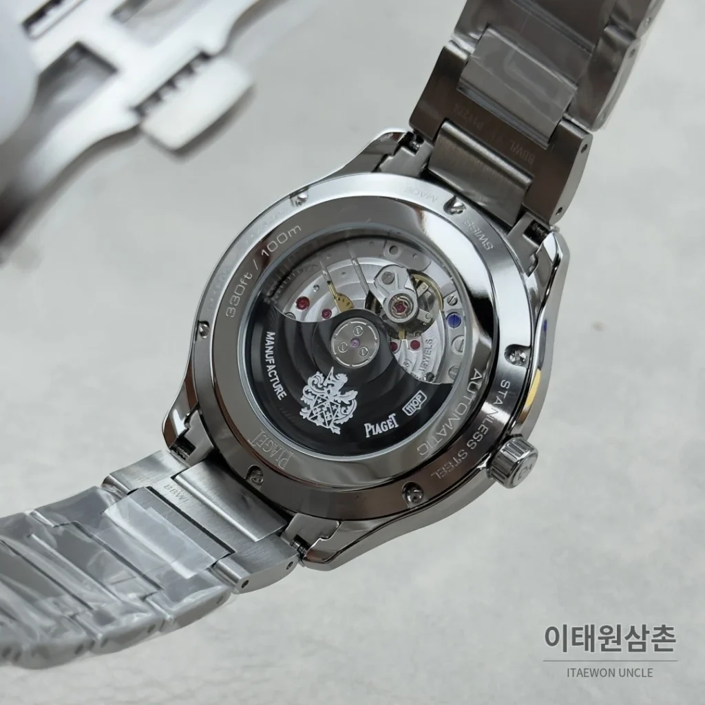 피아제 폴로 오토매틱 42mm 실버 다이얼