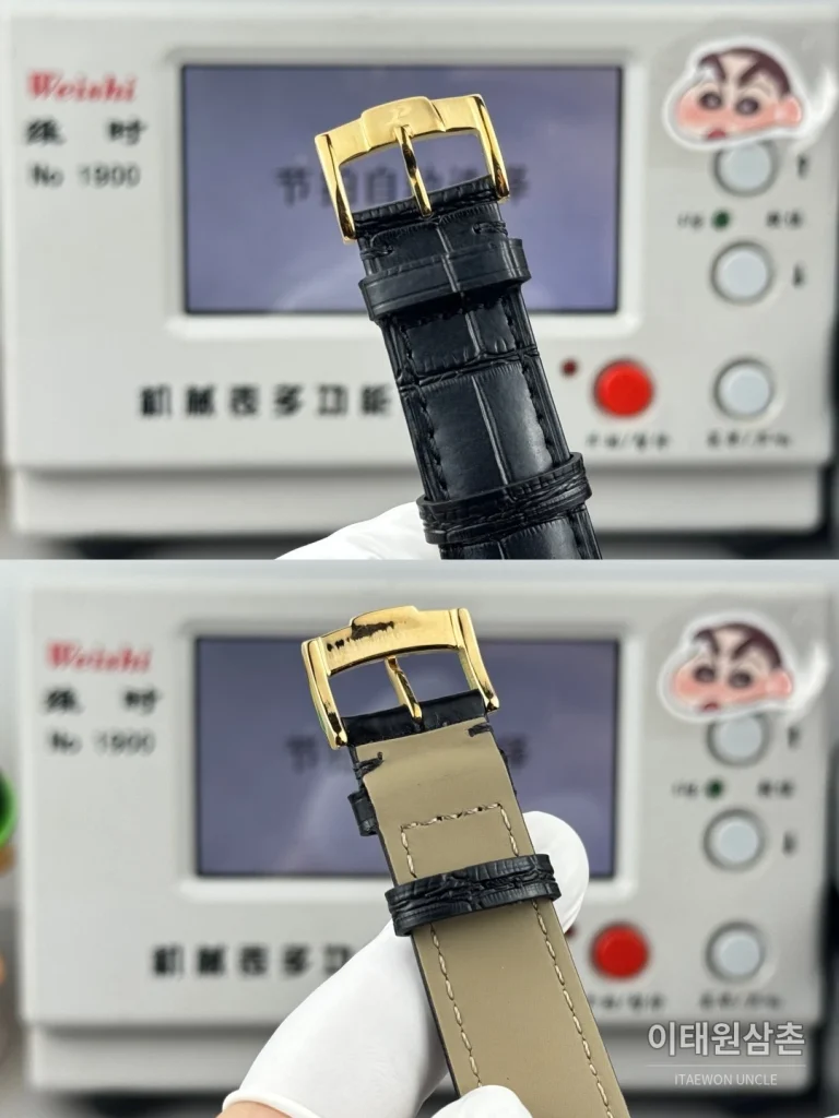 피아제 스퀘어케이스 골드베젤 골드다이얼 오토매틱 42mm