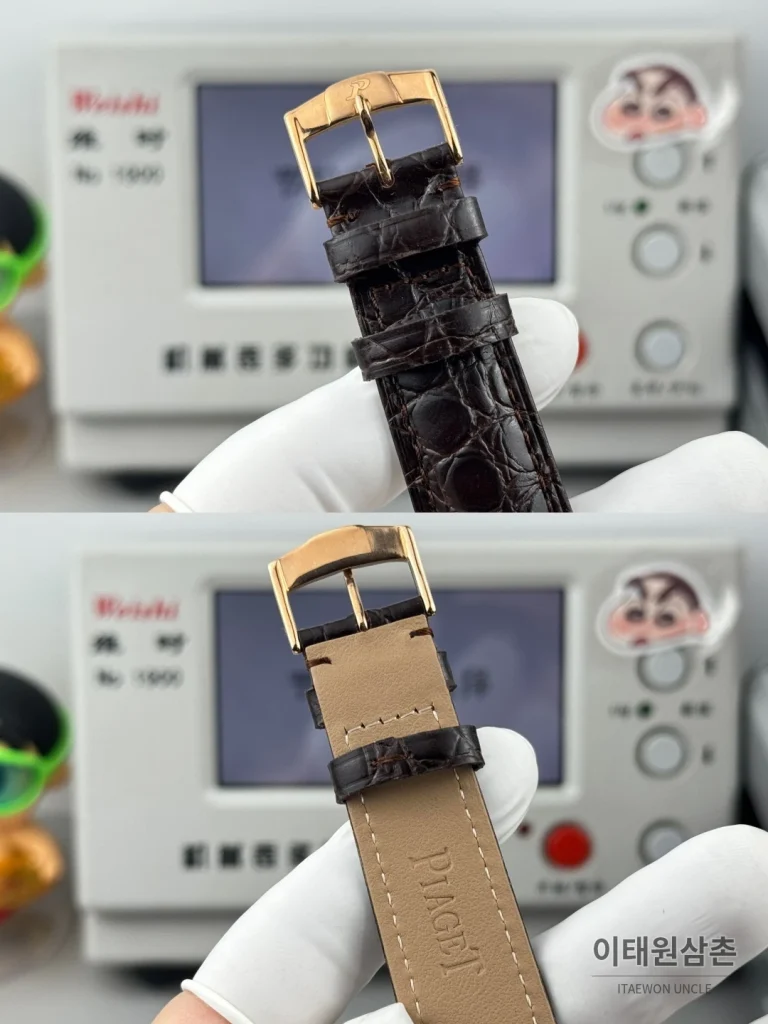 피아제 스퀘어케이스 로즈골드베젤 화이트다이얼 오토매틱 42mm