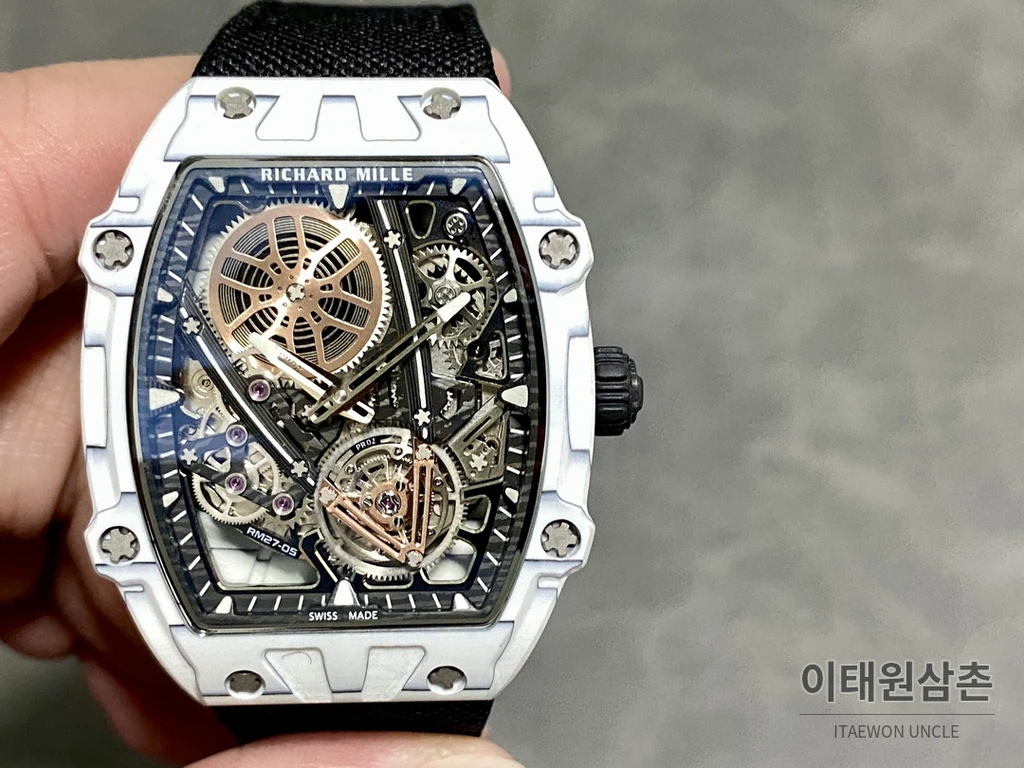 리차드밀 라파엘나달 NTPT카본 플라잉투르비용 울트라라이트 시계 47.25mm