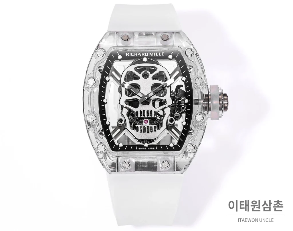 리차드밀 RM052 스컬 투르비용 스켈레톤 수동 50mm
