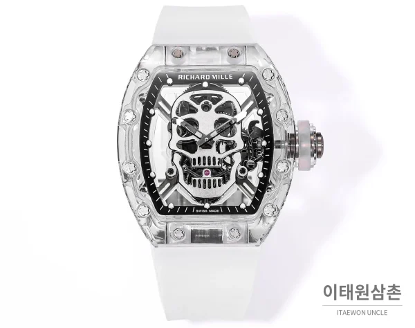 리차드밀 RM052 스컬 투르비용 스켈레톤 수동 50mm 리차드밀 RM052 스컬 투르비용 스켈레톤 수동 50mm