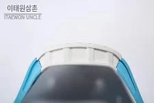 리차드밀 RM055 화이트세라믹 스켈레톤 수동 49.9mm 스켈레톤 다이얼 아이스블루 러버 스트랩 화이트 베젤