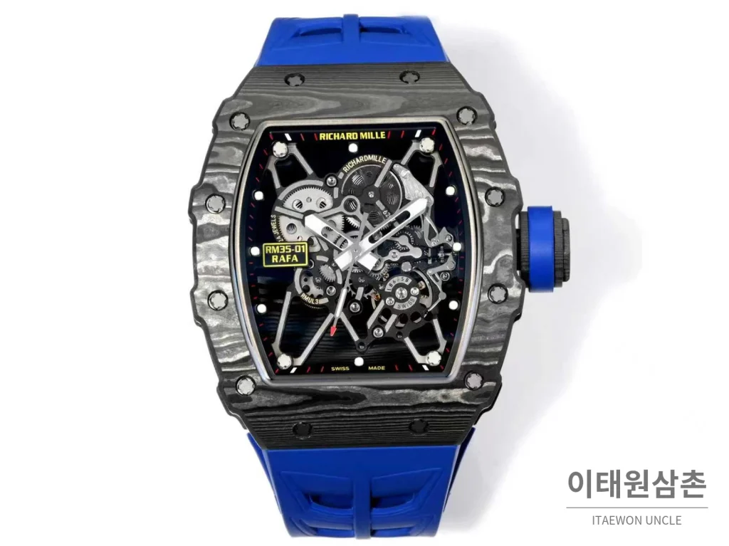 리차드밀 RM35-01 라파엘나달 카본파이버 스켈레톤 오토매틱 49mm
