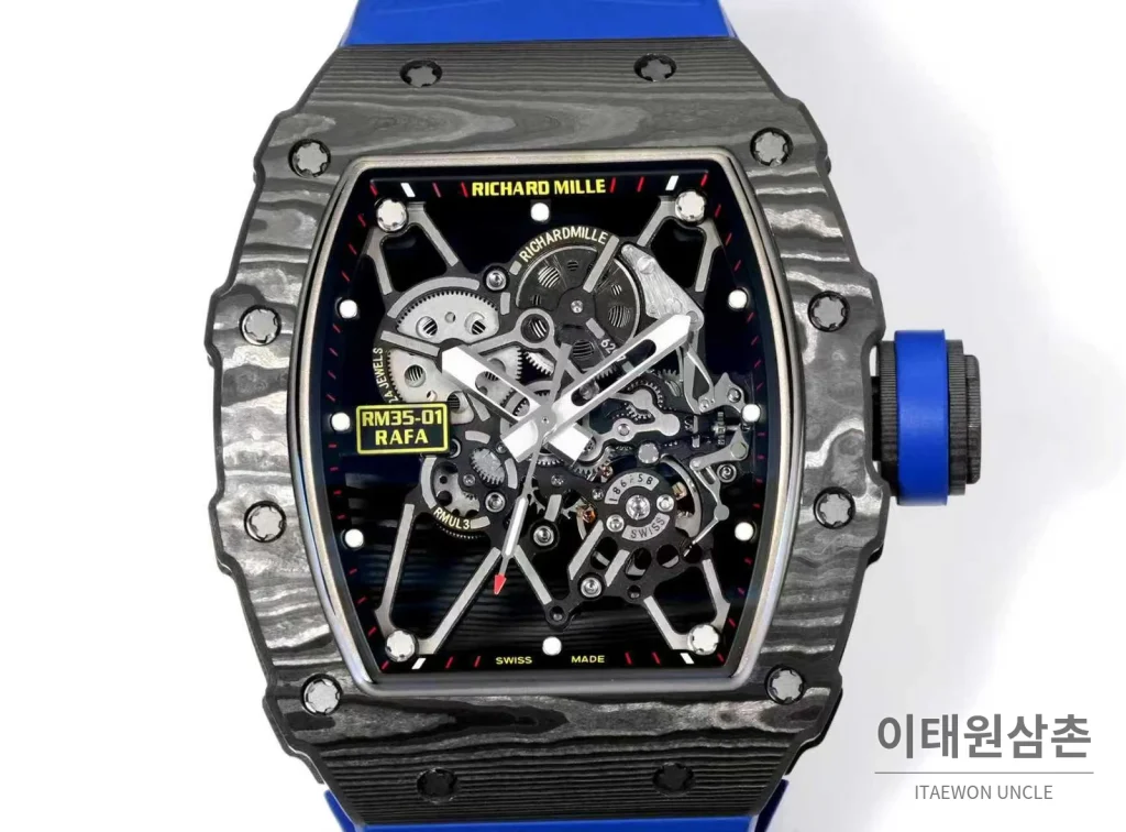 리차드밀 RM35-01 라파엘나달 카본파이버 스켈레톤 오토매틱 49mm