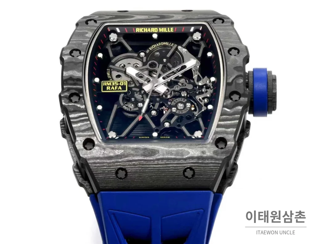 리차드밀 RM35-01 라파엘나달 카본파이버 스켈레톤 오토매틱 49mm