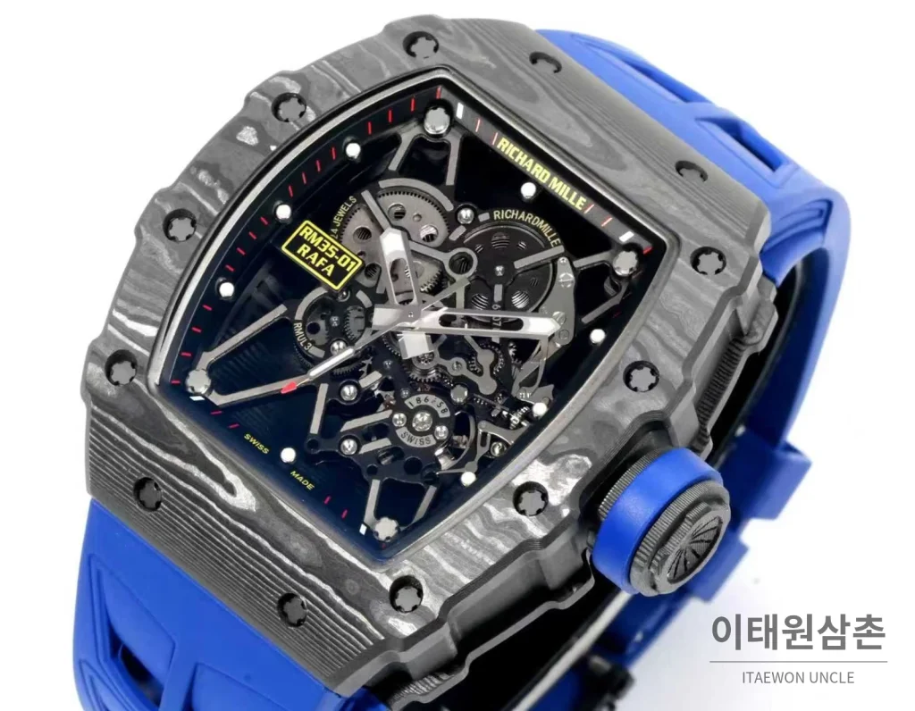 리차드밀 RM35-01 라파엘나달 카본파이버 스켈레톤 오토매틱 49mm