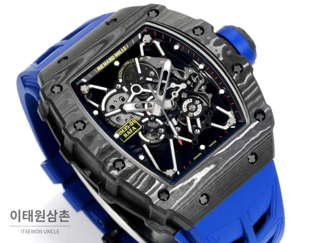 리차드밀 RM35-01 라파엘나달 카본파이버 스켈레톤 오토매틱 49mm