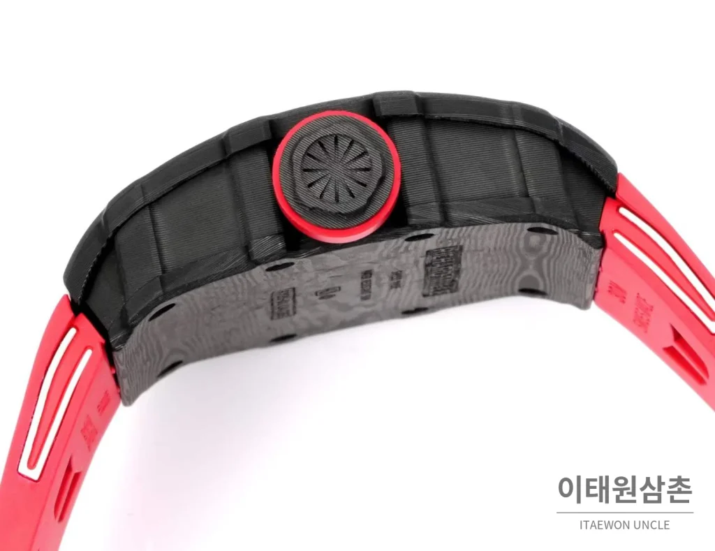 리차드밀 RM35-01 라파엘 나달 카본 스켈레톤 오토매틱 43mm 스켈레톤 다이얼 레드 러버 스트랩
