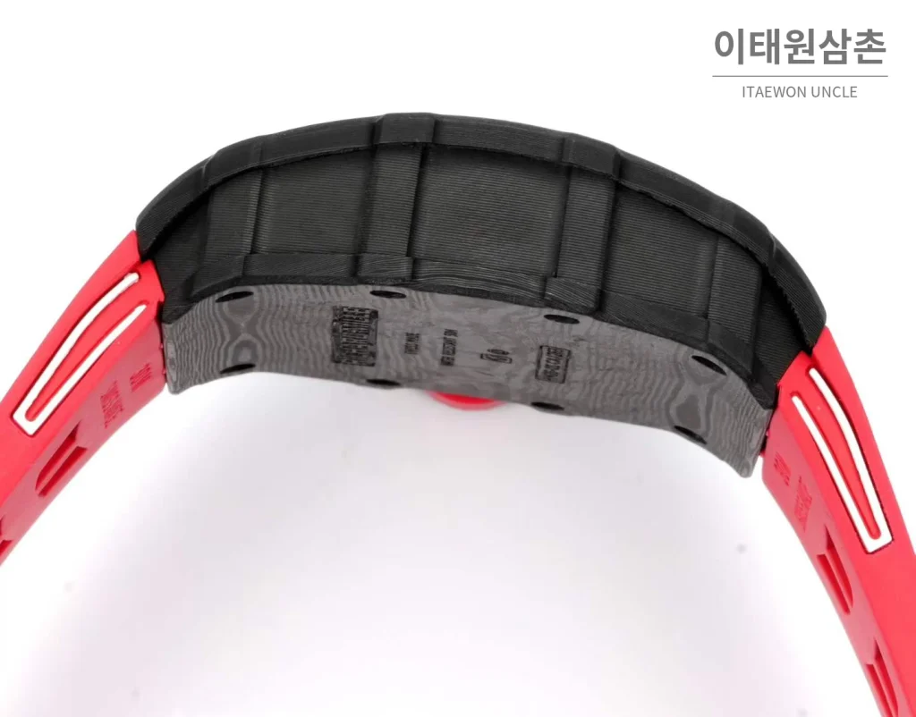 리차드밀 RM35-01 라파엘 나달 카본 스켈레톤 오토매틱 43mm 스켈레톤 다이얼 레드 러버 스트랩
