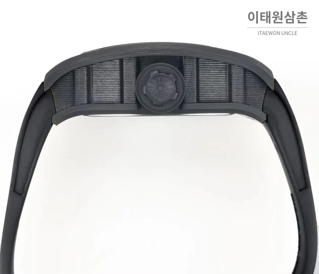 리차드밀 RM59-01 투르비용 수동형 스켈레톤 다이얼 블랙 러버 스트랩