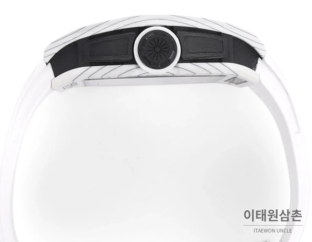 리차드밀 RM61-01 요한블레이크 카본 세라믹 스켈레톤 수동 43mm 블랙 / 그레이 화이트 러버 스트랩
