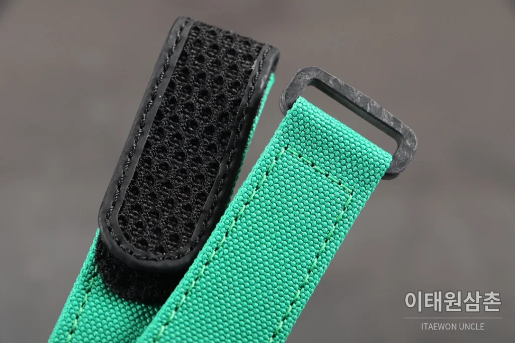 리차드밀 RM61-01 요한블레이크 카본 세라믹 스켈레톤 수동 43mm 블랙 / 그레이 민트 나일론 스트랩