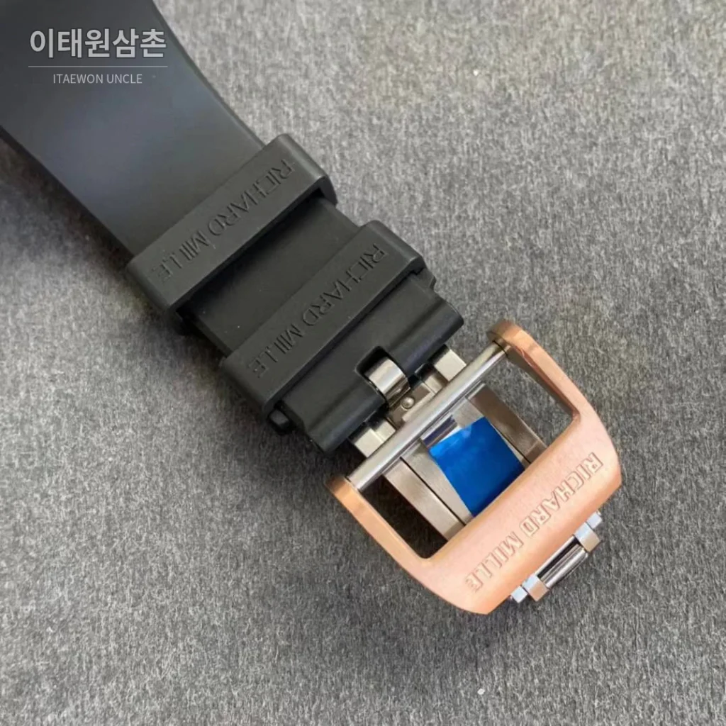 리차드밀 RM63-01 디지 핸즈 스켈레톤 라운드 오토매틱 42.7mm 블랙 / 로즈골드 (2)