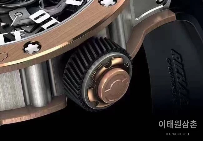리차드밀 RM63-01 디지 핸즈 스켈레톤 라운드 오토매틱 42.7mm 블랙 / 로즈골드