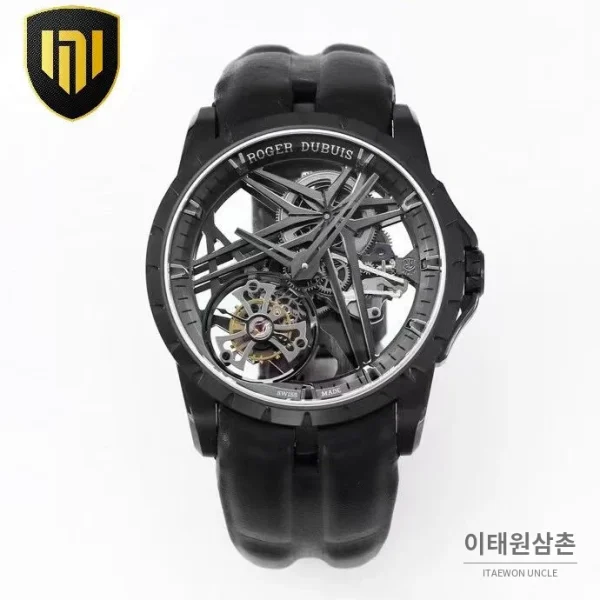 로저드뷔 엑스칼리버 플라잉 투르비용 스켈레톤 블루다이얼 오토매틱 42mm 로저드뷔 엑스칼리버 플라잉 투르비용 스켈레톤 블루다이얼 오토매틱 42mm 블랙 러버 스트랩