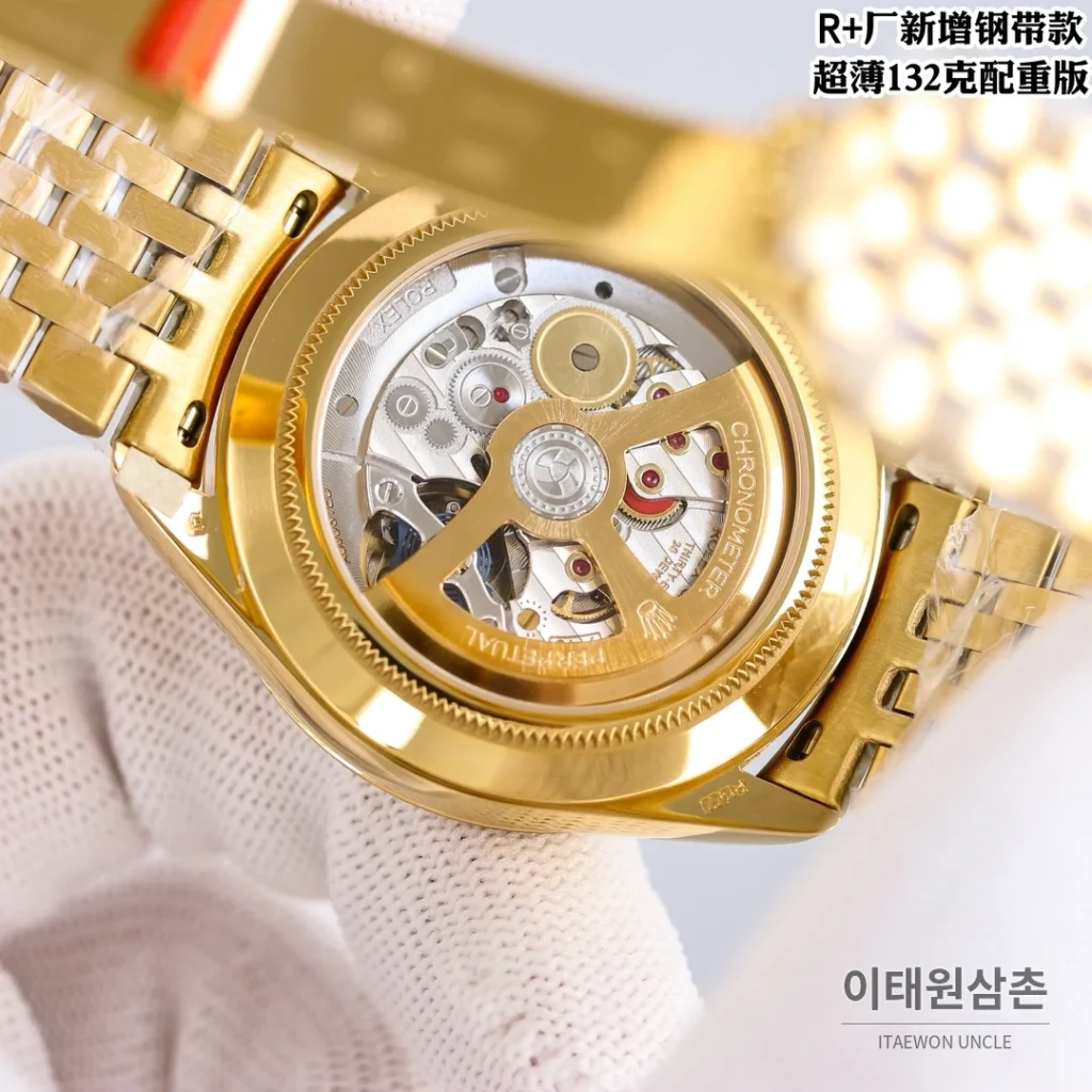 롤렉스 1908 스틸브레이슬릿 투핸즈다이얼 오토매틱 39mm (3)
