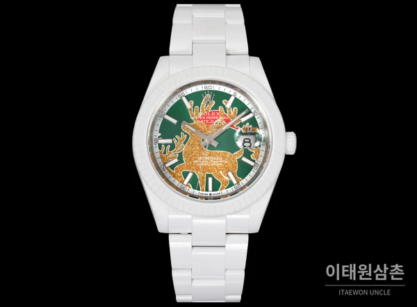 롤렉스 AET 리몰드 크리스마스 디어 풀세라믹 데이트저스트 오토매틱 41mm 롤렉스 AET 리몰드 크리스마스 디어 풀세라믹 데이트저스트 오토매틱 41mm