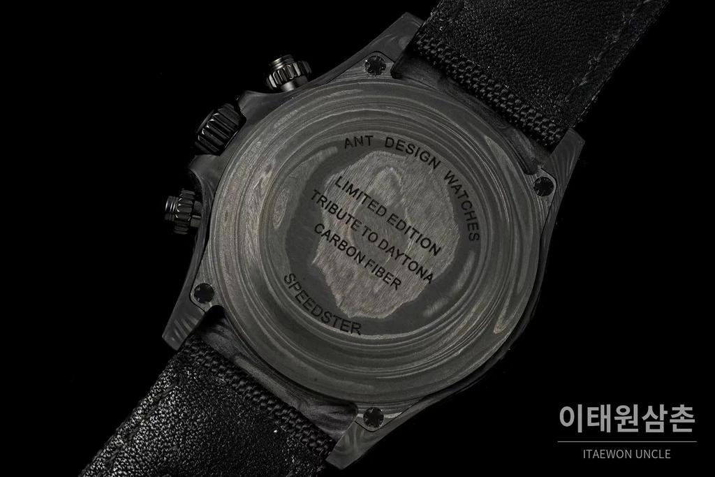 롤렉스 ANT 블랙카본 파이버 MAYBACH 엠블럼 커스텀 데이토나 크로노그래프 오토매틱 40mm