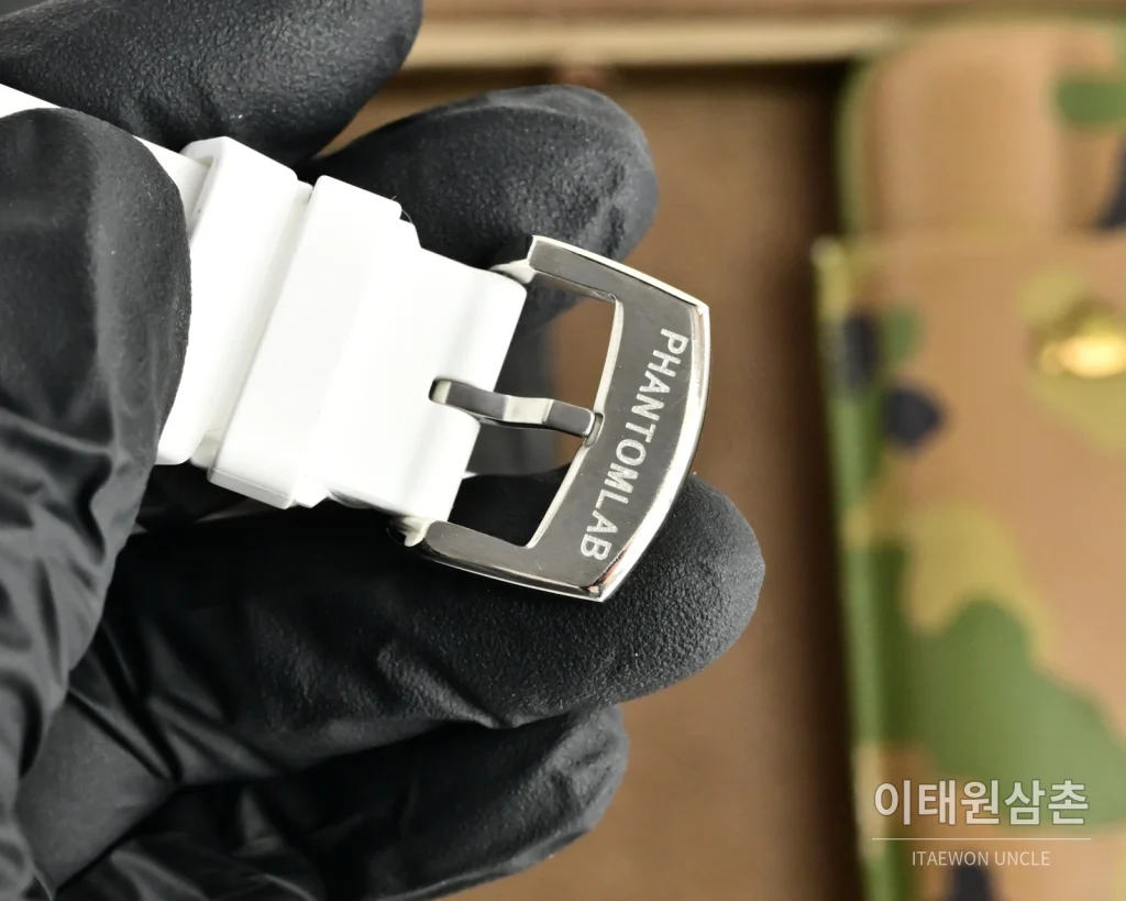 롤렉스 오토매틱 40mm 그린 다이얼 화이트 러버 스트랩 (2)