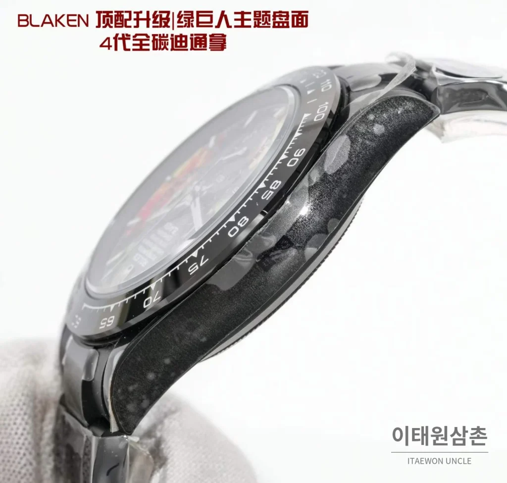 롤렉스 블레이큰 데이토나 풀카본 바이커다이얼 오토매틱 40mm 세라믹 브레이슬릿 그레이 베젤
