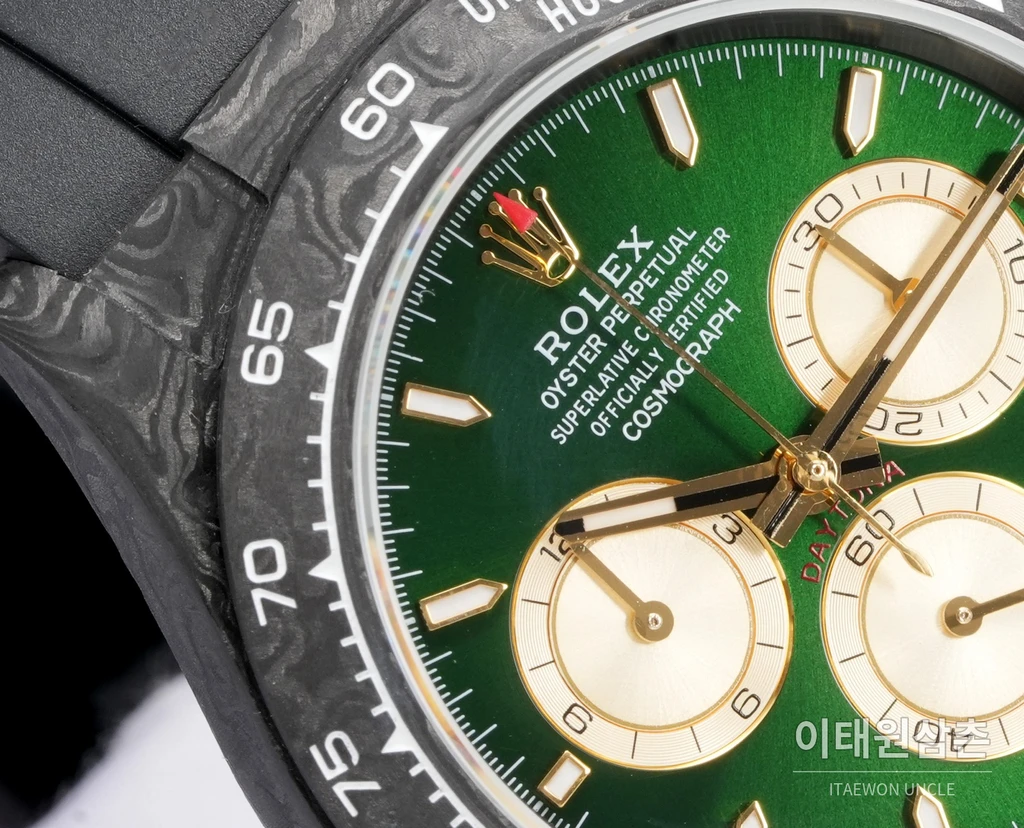 롤렉스 블라켄 데이토나 4세대 카본 레인보우다이아 오토매틱 40mm