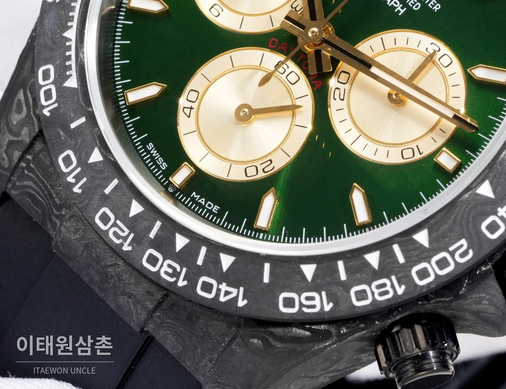롤렉스 블라켄 데이토나 4세대 카본 레인보우다이아 오토매틱 40mm