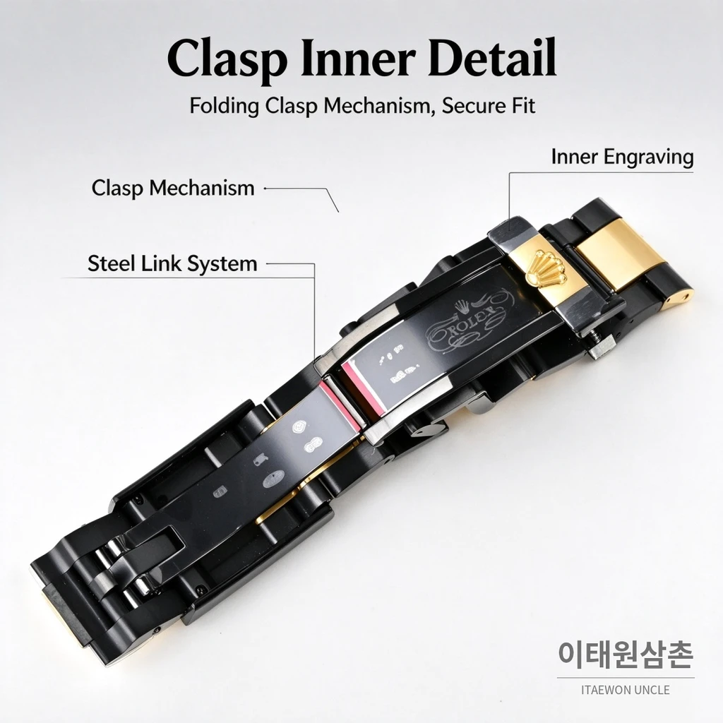 롤렉스 블라켄 데이토나 아이보리 아라비아인덱스 블랙골드 크로노그래프 40mm