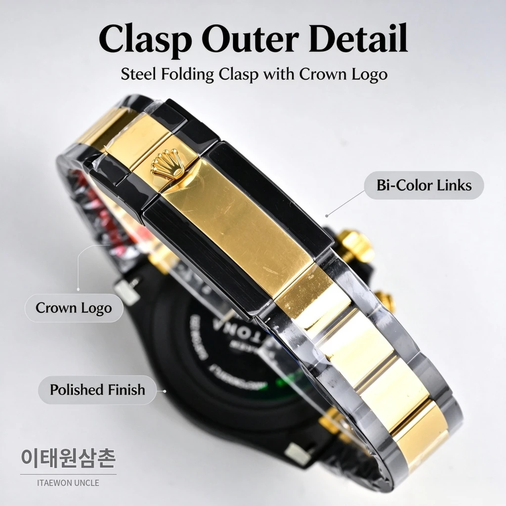 롤렉스 블라켄 데이토나 화이트 골드카운터 블랙골드 크로노그래프 40mm