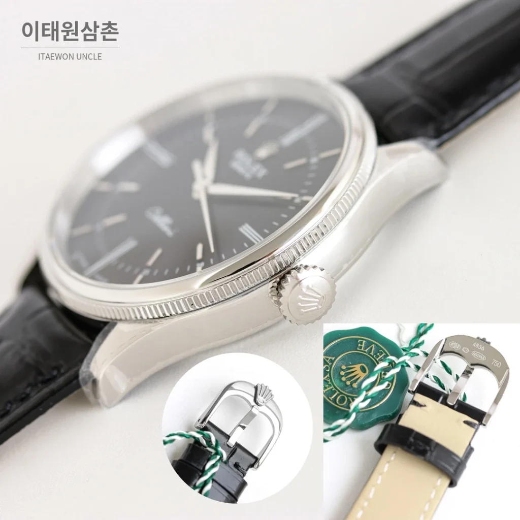 롤렉스 첼리니 오토매틱 39mm 화이트 다이얼