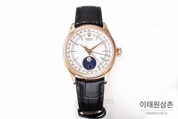 롤렉스 첼리니 문페이즈 18K 로즈 골드 메테오라이트 문페이즈 오토매틱 39mm 롤렉스 첼리니 문페이즈 18K 로즈 골드 메테오라이트 문페이즈 오토매틱 39mm