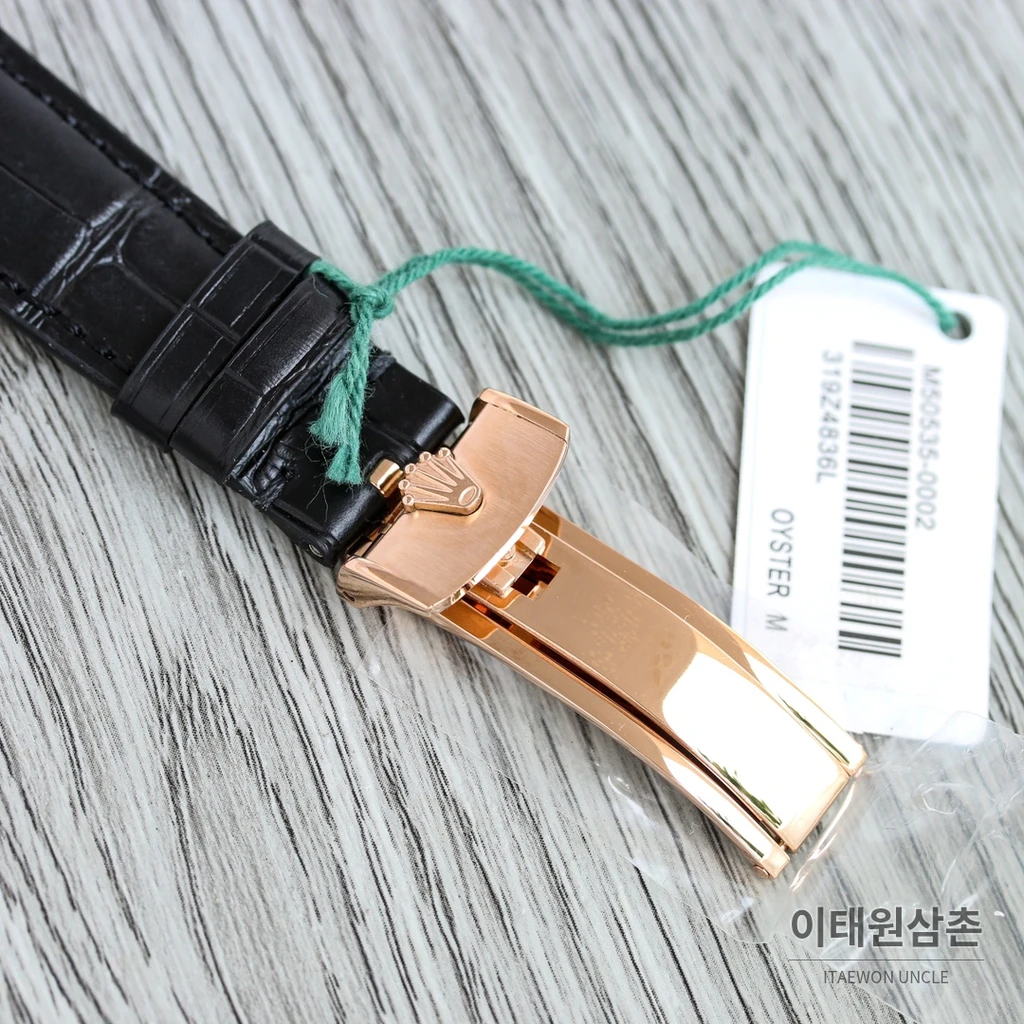롤렉스 첼리니 문페이즈 18K 로즈 골드 메테오라이트 문페이즈 오토매틱 39mm