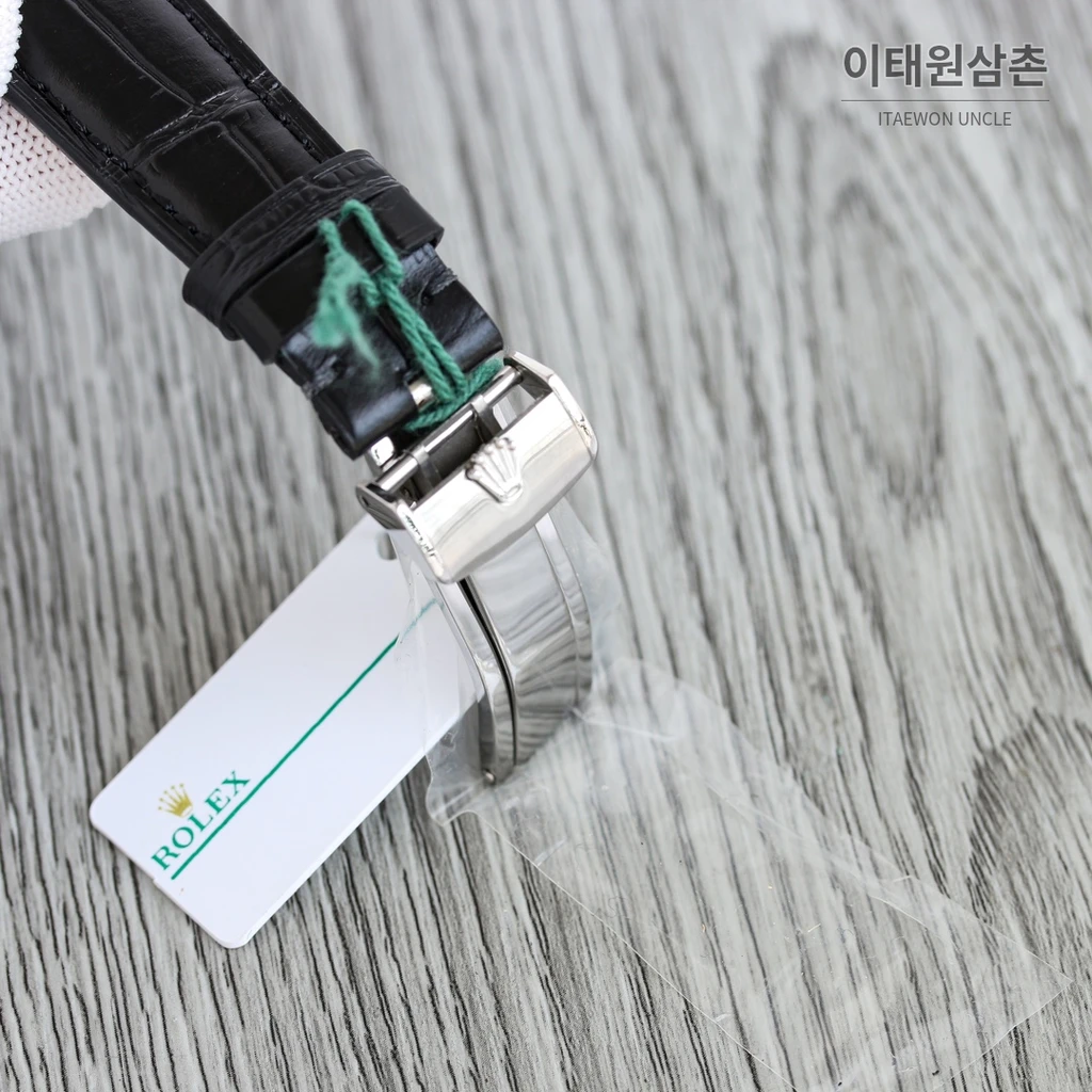 롤렉스 첼리니 문페이즈 스틸 실버 베젤 화이트 다이얼 오토매틱 39mm
