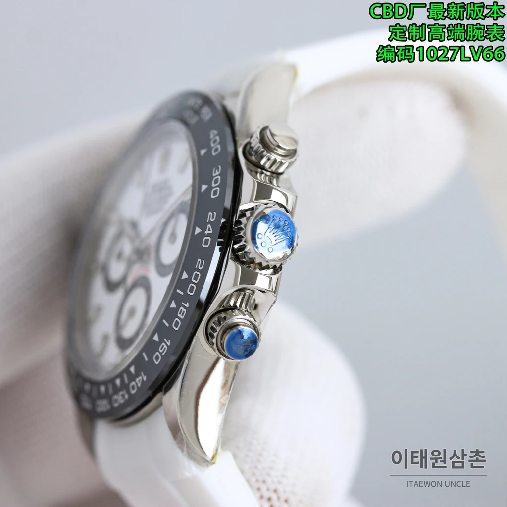 롤렉스 코스모그래프 데이토나 904L스틸 블랙판다다이얼 크로노그래프 오토매틱 40mm