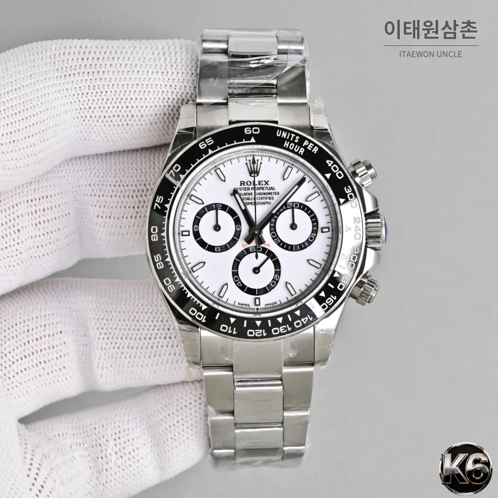 롤렉스 코스모그래프 데이토나 904L 스틸 세라믹베젤 크로노그래프 오토매틱 40mm