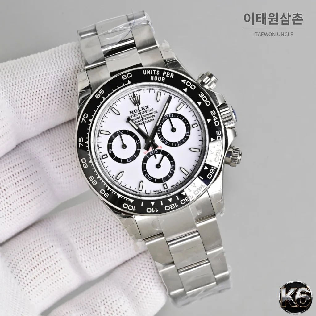 롤렉스 코스모그래프 데이토나 904L 스틸 세라믹베젤 크로노그래프 오토매틱 40mm