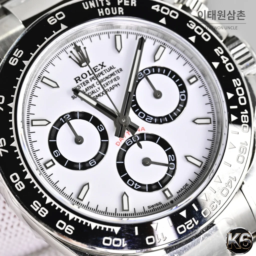 롤렉스 코스모그래프 데이토나 904L 스틸 세라믹베젤 크로노그래프 오토매틱 40mm