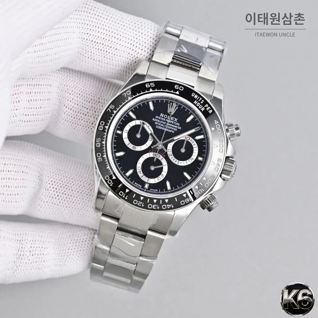 롤렉스 코스모그래프 데이토나 904L 스틸 세라믹베젤 크로노그래프 오토매틱 40mm