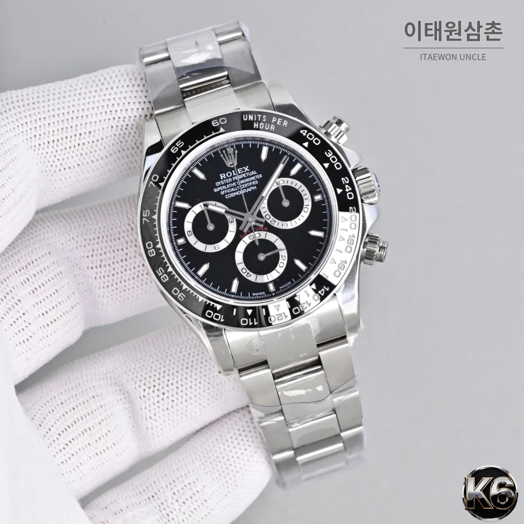 롤렉스 코스모그래프 데이토나 904L 스틸 세라믹베젤 크로노그래프 오토매틱 40mm