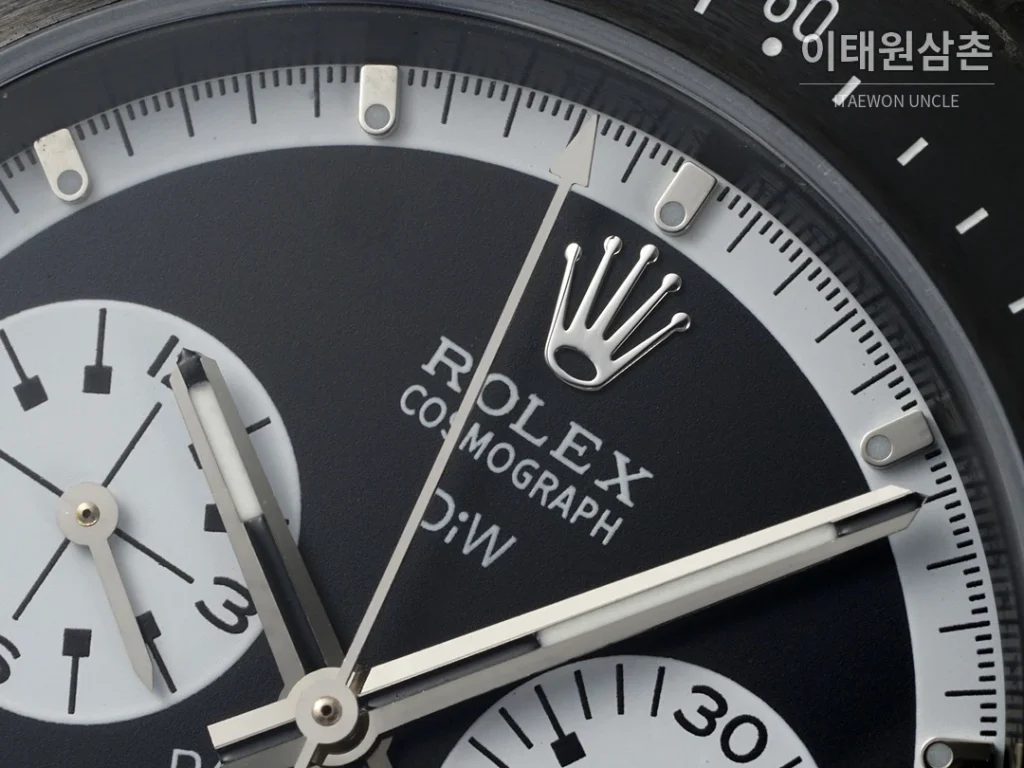 롤렉스 코스모그래프 데이토나 카본 스켈레톤백 크로노그래프 40mm 블랙 다이얼 블랙 나일론 스트랩 그레이 베젤