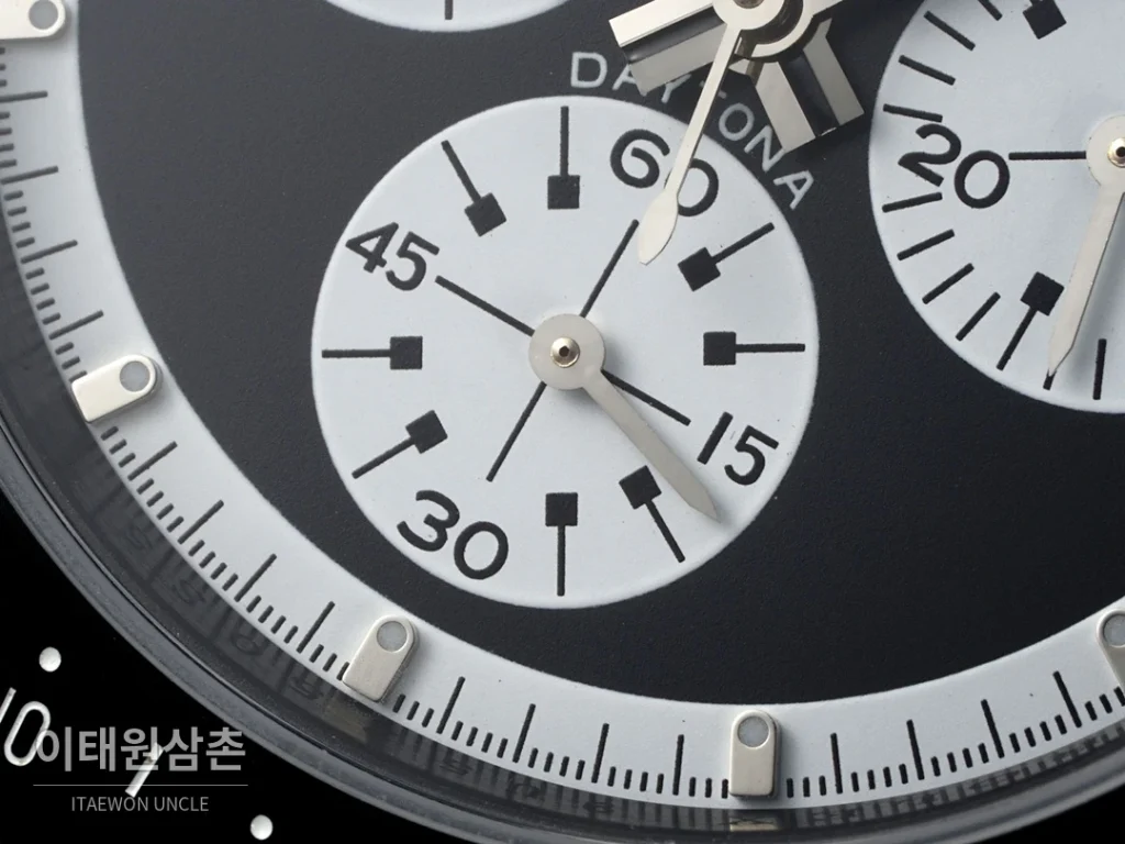 롤렉스 코스모그래프 데이토나 카본 스켈레톤백 크로노그래프 40mm 블랙 다이얼 블랙 나일론 스트랩 그레이 베젤